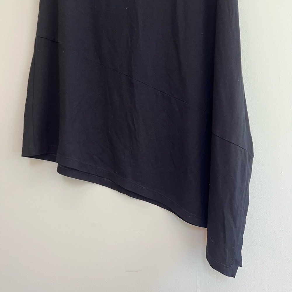 Eileen Fisher Sleeveless Asymmetrical Sleeveless Black Tunic Top, size S - Picture 5 of 9